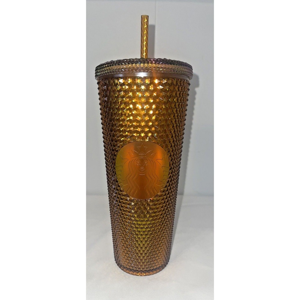 Starbucks Limited‎ Edition 50th Anniversary Honeycomb Gold Studded Cold Cup 24oz
